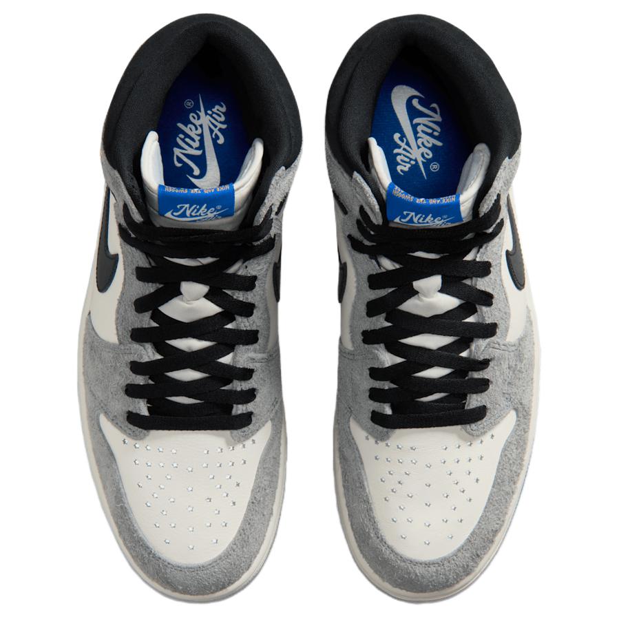 Jordan Air Jordan 1 High Top Vintage Basketball Shoes Men's Gray White DZ5485-003