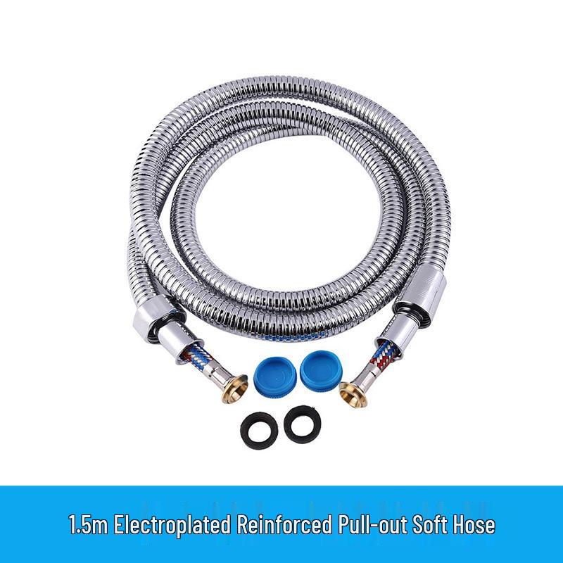 High-Pressure Stainless Steel Shower Hose - Explosion-Proof for Cold & Hot Water