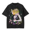 Tricou Anime Chainsaw Man Yoru Bărbați Femei Îmbrăcăminte Tricouri Oversized Gotic Y2k Vintage Spălat Topuri de Înaltă Calitate