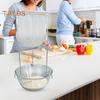 Stainless Steel Jelly Strainer Stand with Nylon Reusable Filter Bag Stable Triangular Design Kitchen Filter Holder for Nut Milk Juices Cheese Yogurt