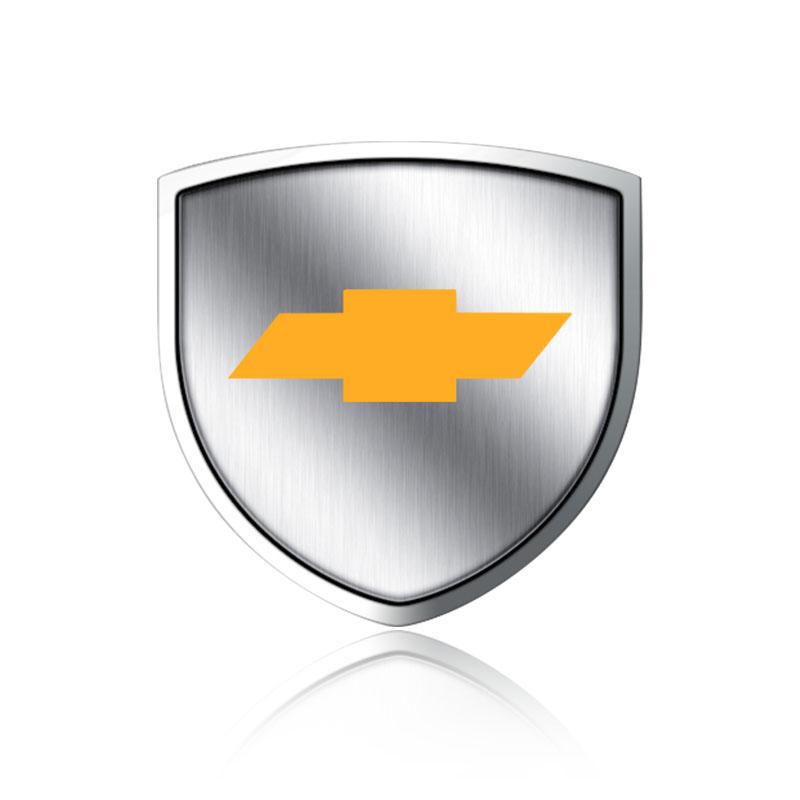 1Pcs 3D Metal Auto Door Shield Emblem Car Body Badge Sticker Styling For Chevrolet Cruze Equinox Captiva Trax Malibu Tahoe Impala Sonic