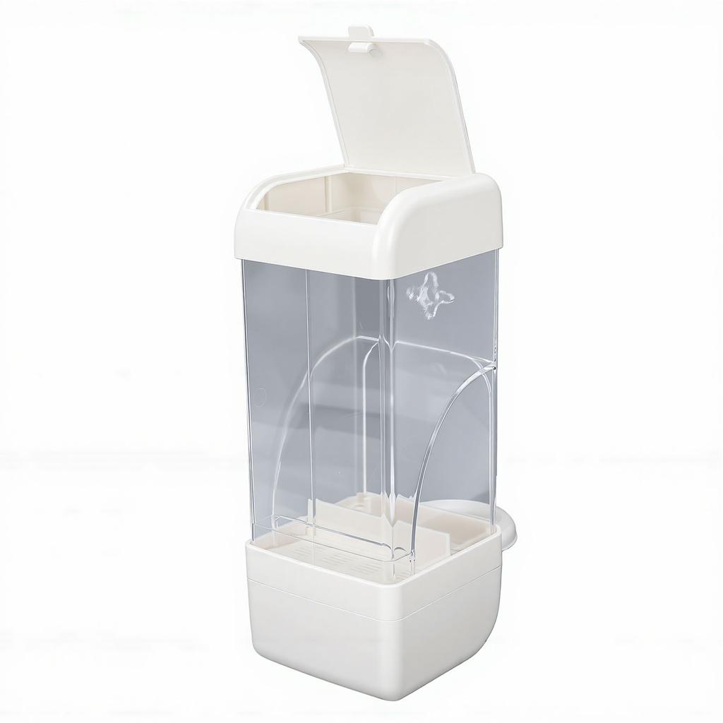 Bird Cage Feeder Squirrel Proof Parrot Feeder Food Dispenser Detachable Easy Refill Generous Storage