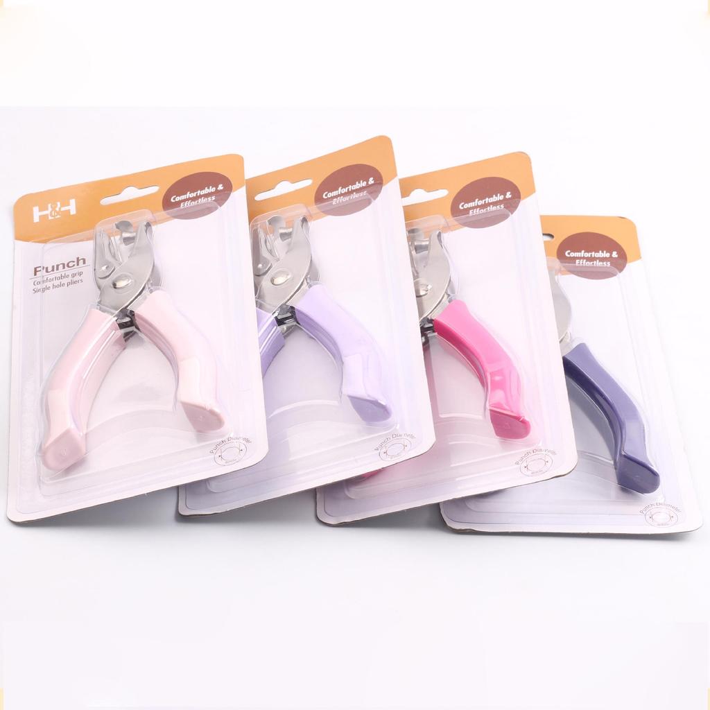 Handheld Metal Punch Pliers for Round Hole Paper Perforation and Perler Beads Binding.
