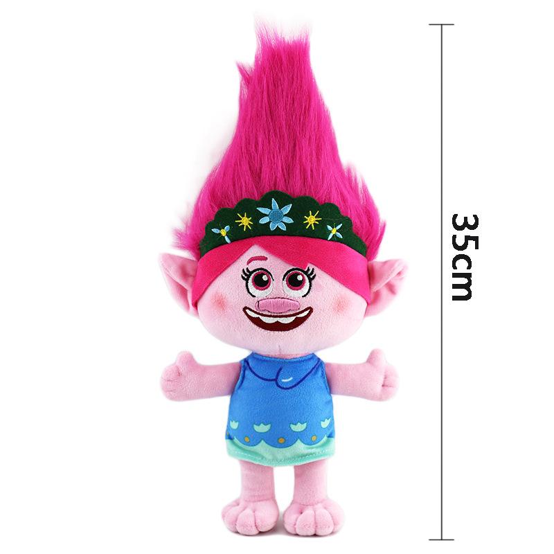 Cute Soft Troll Plush Toy Cartoon Anime Stuffed Doll Home Decor Kids Birthday Christmas Gift