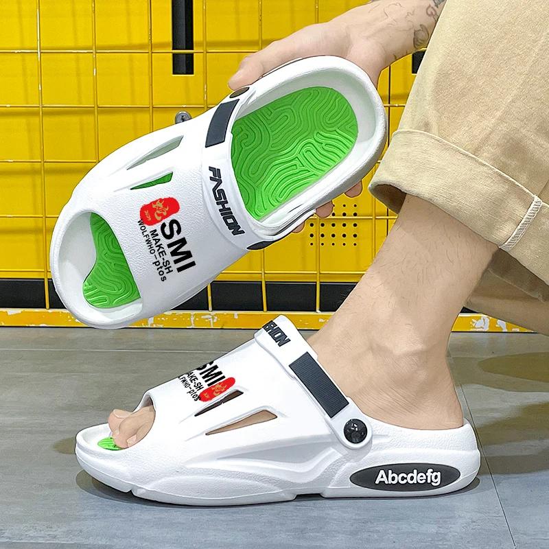 Fashion Fashion Platform Men Slippers Outdoor Summer Clogs Shoes Women Beach Sandals Male Soft EVA Indoor Home Slides Lover Flip Flops