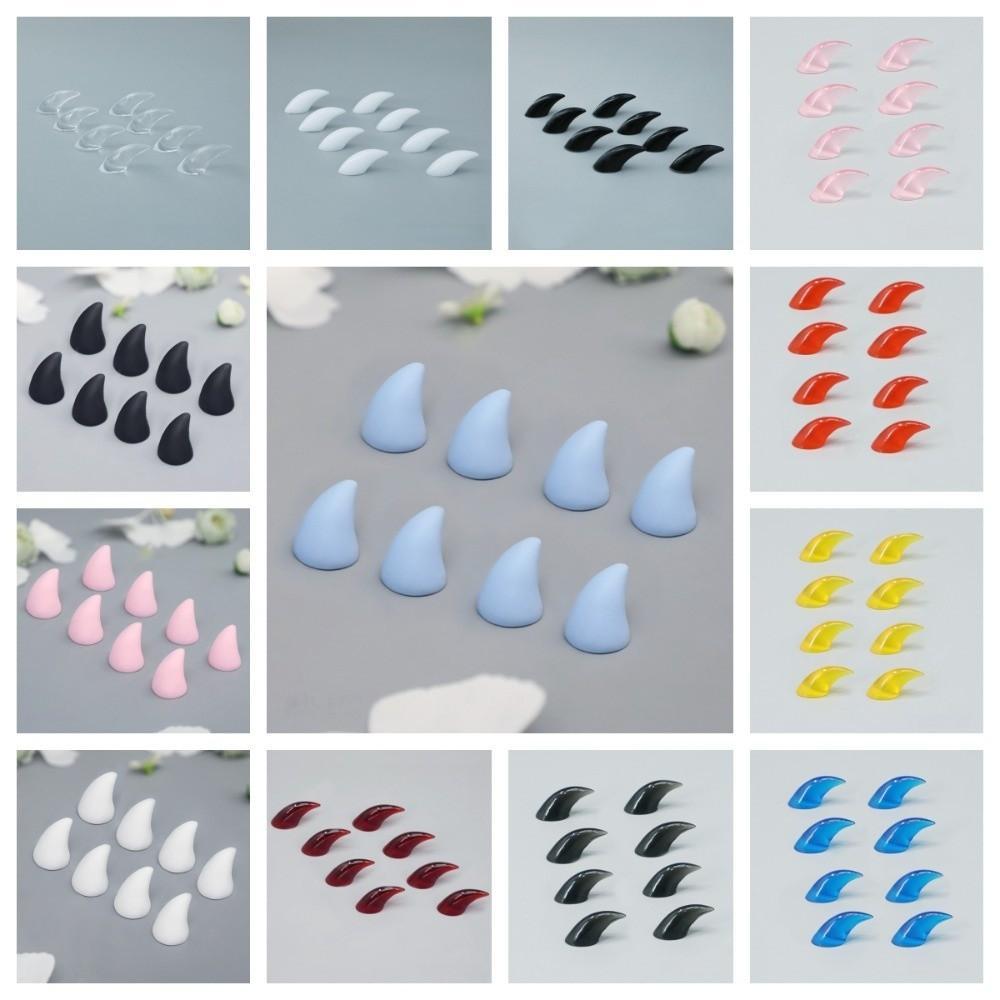 8 Stück Spitz/Stumpf Pelzige Krallen Nägel Epoxid DIY Tierpfoten Zubehör Cosplay Kostüm Zubehör