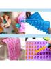 1 Stück 50 Fächer Gummibärchenform Silikon Niedlich Mit Tropfer Süßigkeiten Schokolade Fondant Formen DIY Backdekoration Werkzeuge
