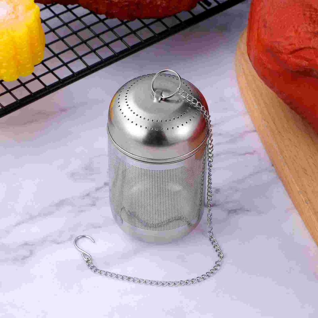 Ultra Fine Mesh Strainer Stainless Steel Stew Cage Diffusers Tea Infuser Silver