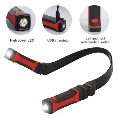 Új LED nyaki lámpa Rugalmas kihangosító könyv olvasó lámpa Éjszakai zseblámpa Camping Light USB töltő Led nyak olvasó lámpa