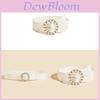 Fashion Pearl Button Lace Waist Belt For Women Spring Accessory