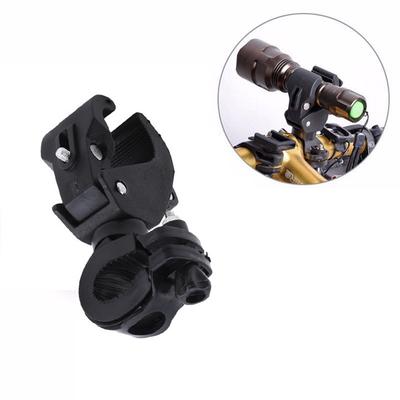 1Pc 360° Rotation Bike Flashlight Handlebar Holder Mount Clip Support Clamp Tool