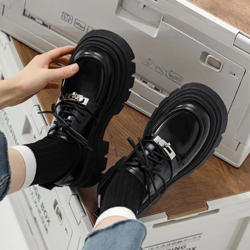 Fashion Women's Shoes with Medium Heels Mary Jane Japanese Style Lolita Platform Ladies Pumps Gothic On Offer Korean 39 Non Slip Stylish