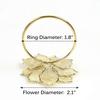 6Pcs Napkin Rings Hollow Out Flower for Wedding Banquet Dinner Party Family Gatherings Table Decor
