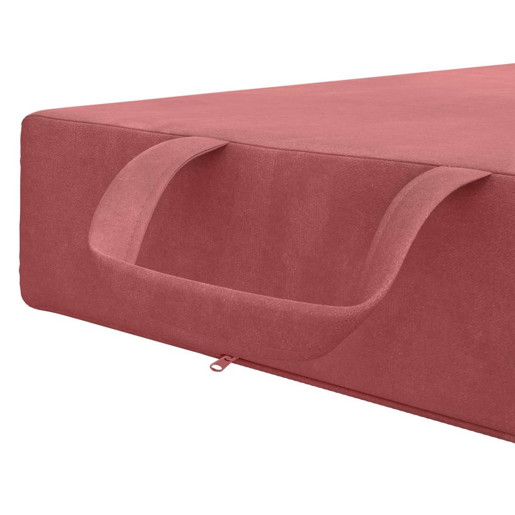 Folding Sofa Bed 75 x 67 x 45 cm Pink