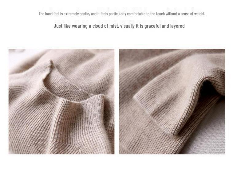 Autumn & Winter Slim-Fit Women's Ribbed Pullover Sweater - Half-High Collar, Casual & Versatile Fashion Base Layer