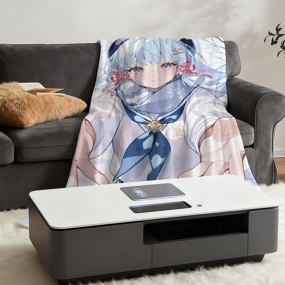 Blanket Throw Genshin Super Cosy White In Plush Promise Living Room A Impact Sofa Couch Childish Birthday Made Gifts
