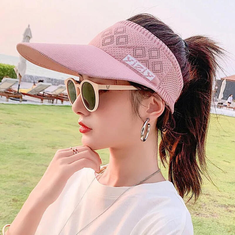 

Punching Knit Band Sports Sun Cap Tennis Hat black