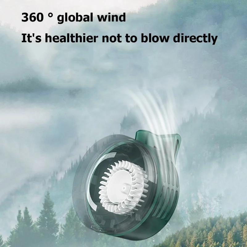 900mAh Mini-Clip-Ventilator, Nacken-/Taillenventilator, Luftkühlung, persönlicher USB-Ventilator, Angeln im Freien, 3 Geschwindigkeiten, Desktop-Ventilator, Camping im Freien