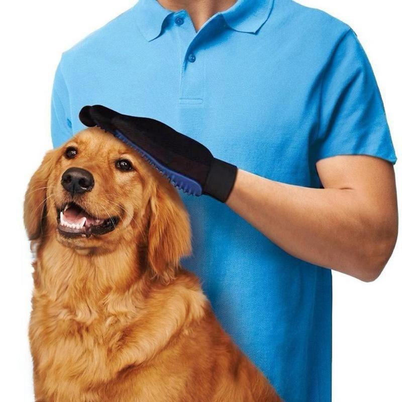 Kjæledyrrengjøringsbørste Hundmassasje Hårfjerning Pleie Vasketilbehør Silikon Pet Hanske