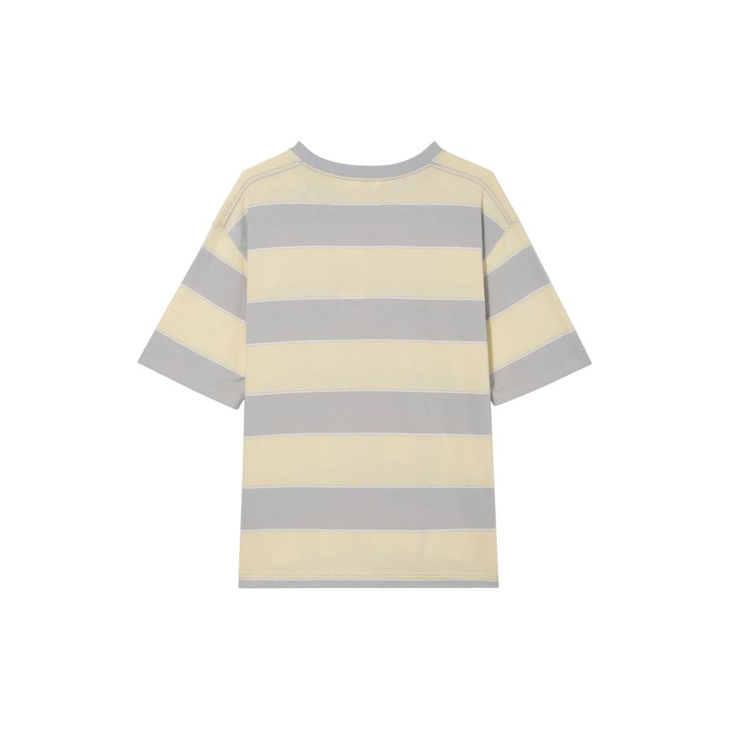 UNIQLO SS23 U Series Oversized Striped Short Sleeve T-Shirt Men tops Cream 457714-40