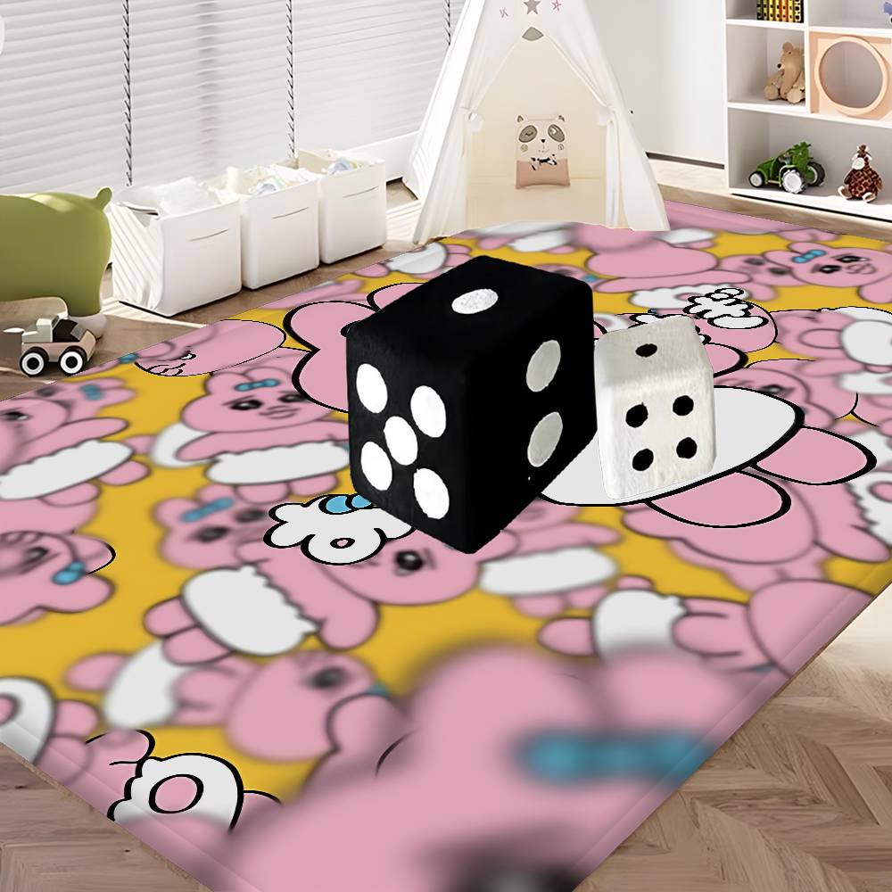 O-Opanchu Cute Usagi Room Mats Retro Multiple Choice Living Room Kitchen Rug Non-Slip Welcome Rug