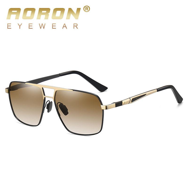 

AORON Fashion Metal Frame Polarized Sunglasses Outdoor Driving Fishing Sport Glasses