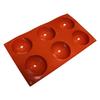 New 6-hole Semi-circular Soap Mould DIY Jelly Pudding Chocolate Mould