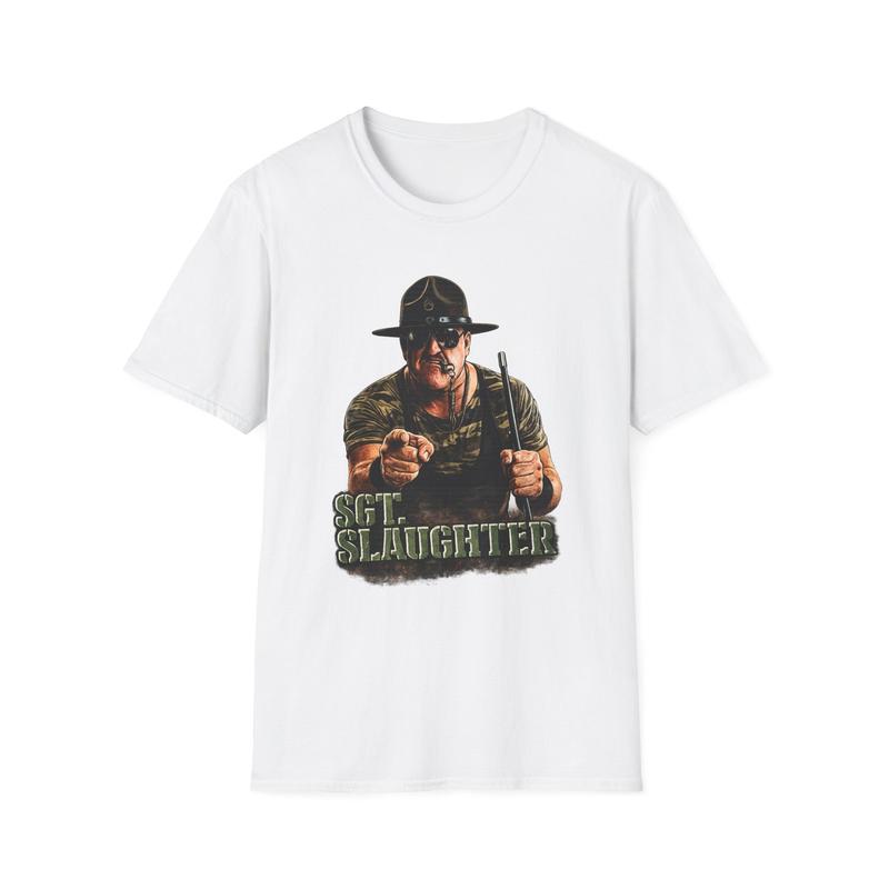 Sgt. Slaughter design Unisex T-Shirt|  Military Drill Instructor 90s wrestling M