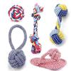 Dog Toy Teeth Chew Carrot Knot Rope Ball Braided Cotton Rope Interactive Toys Training Durable Bite Resistant Puppy Pet Supplies