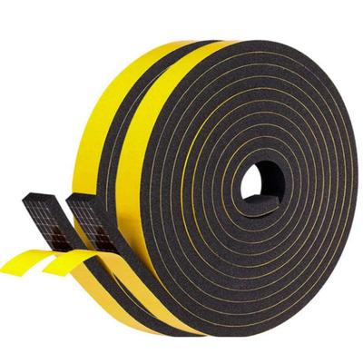 Decapante 12mm(em) X 6mm(t) Excluidor de tiragem de espuma para vedação de junta, para janela de porta, anticolisão, à prova de choque