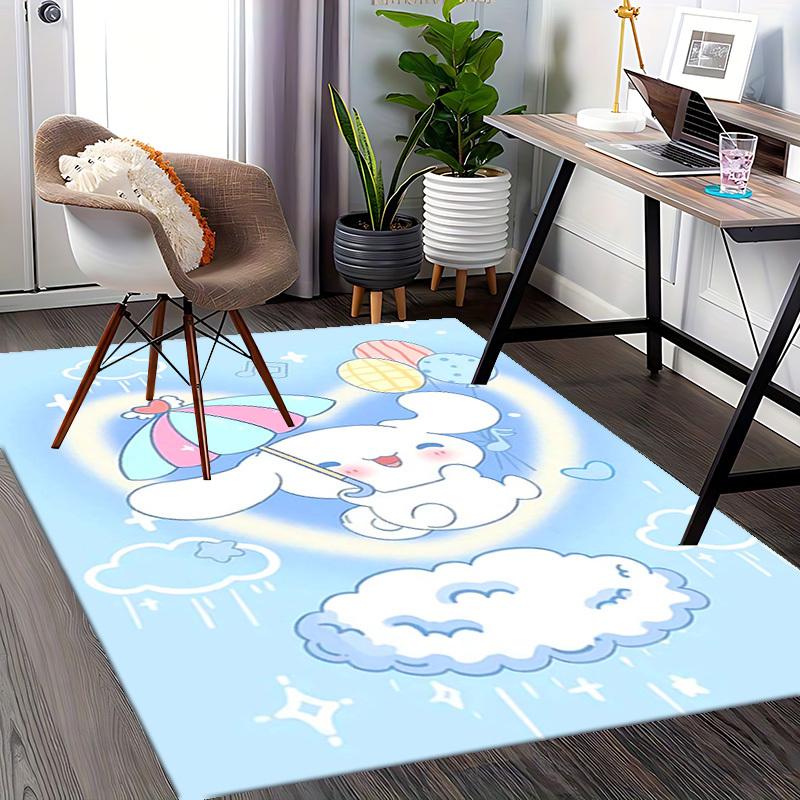 Anime Cartoon Design Chair Mat - Non-Slip Carpet for Office Chairs, Home Decor, Living Room, Bedroom, Game Room & Dormitory - Suitable for All Seasons