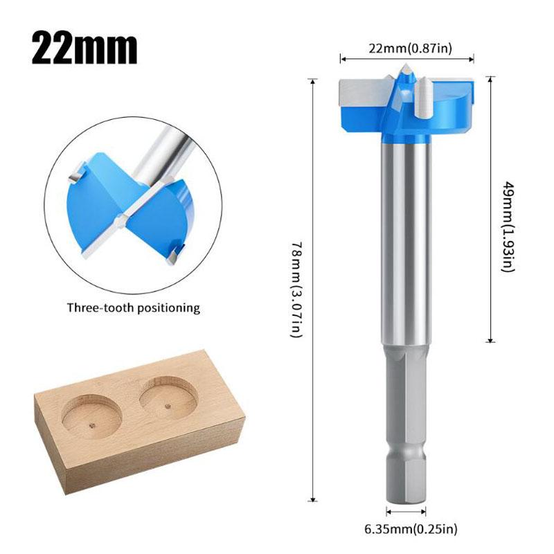 1/4inch Shank 15-35mm Carbide Hinge Boring Bit Woodworking Tools Desktop Hinge Door Lock Router Bit Hole Opener
