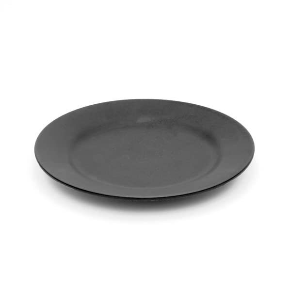 

Тарелка с ободком Ohori Soma Ware Kuroterasu, Идеально подходит в качестве подарка или подарка на день рождения, Стильная посуда, Подходит для микроволновой печи и посудомоечной машины, Сделано в Японии, Черный