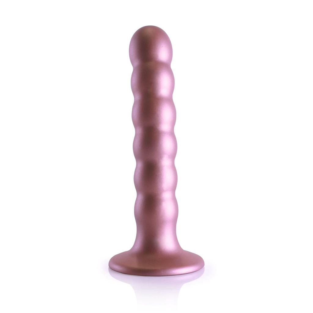 Ouch! - Silicone dildo with beads - 13 cm