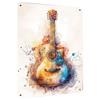 Kolorowa Akwarelowa Gitara Sztuka Metalowa Puszka Malowanie Dekoracja Ściany Domu Nowoczesny Salon Sypialnia Kreatywna Wisząca Ozdoba