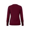 Women's Casual Knit Top with V-Neck and Button Cuffs