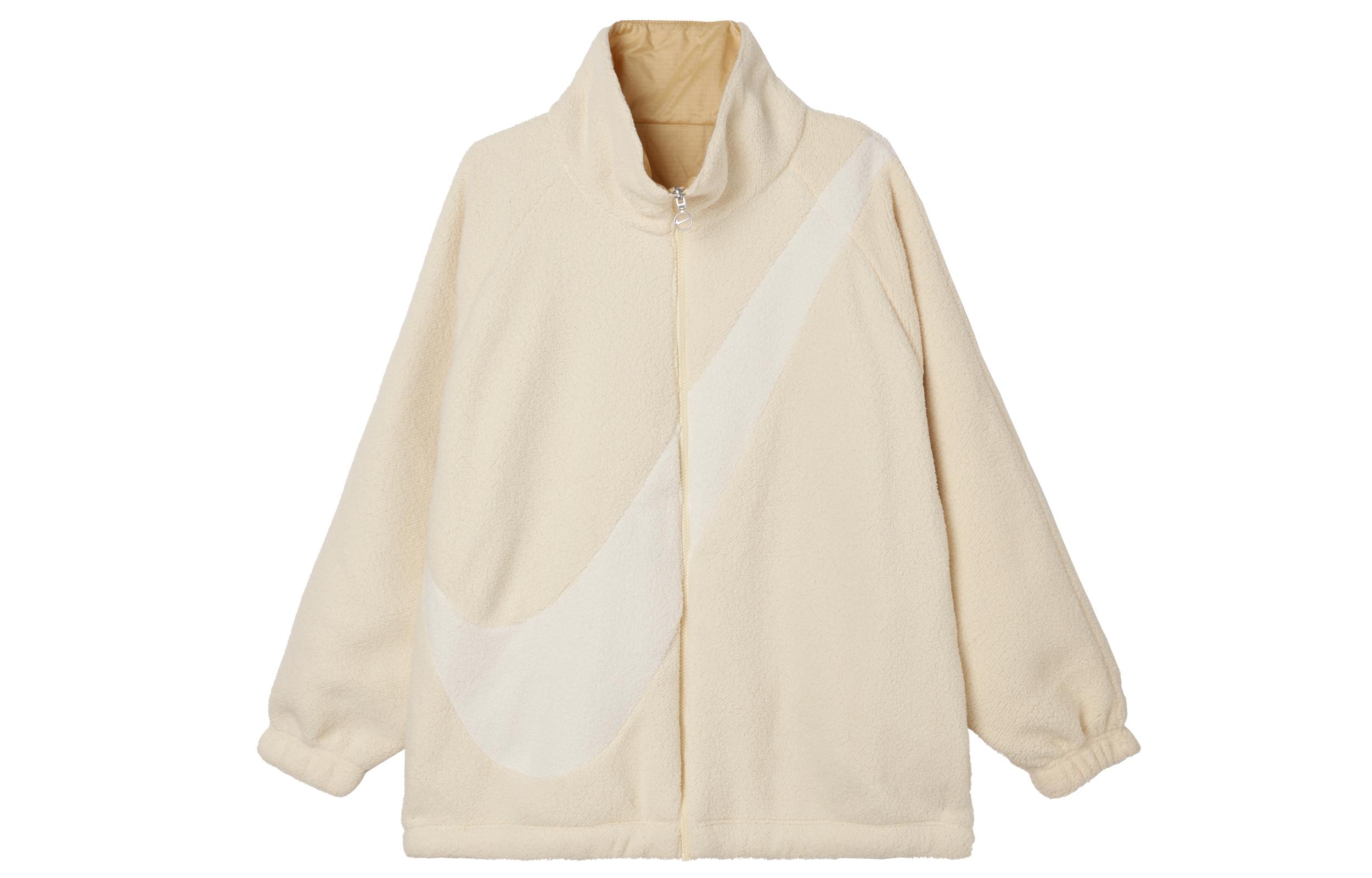 Nike Jackets Women s Beige Stand Collar Moderate FV8443-110 L