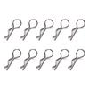 10-piece Stainless Steel Body Clips R-Pin for 1/10 1/8 Model Car Perfect Fits