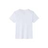 Anta Solid Color Letter Print Knit Crew Neck Short Sleeve T-Shirt Women Tops White 162230117-1