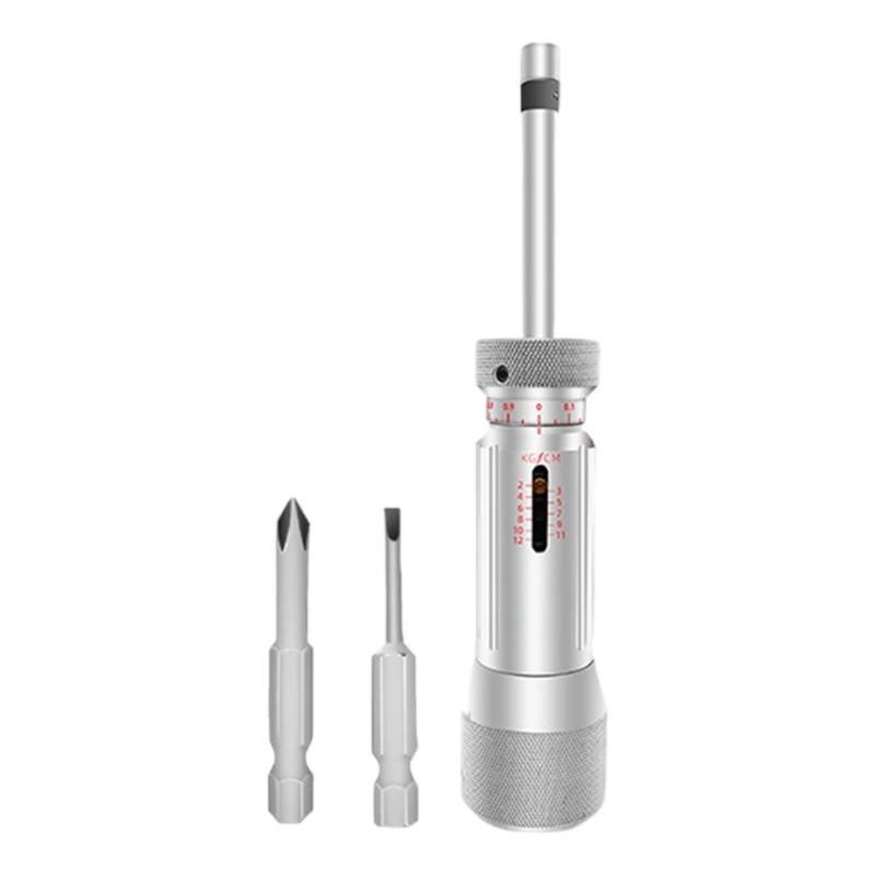 Torques Limiting Screwdriver With Calibration Marks Quick Changes Bit System Comfortable Grip Design For Professional Technicians