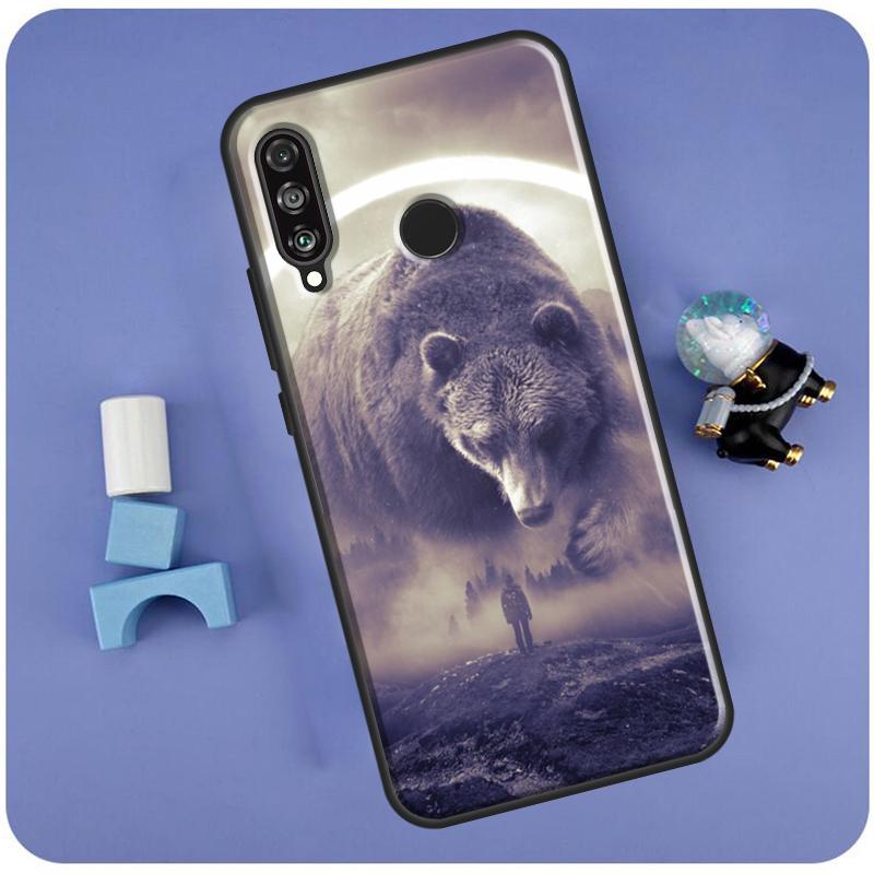 

Cartoon Grizzly Bear For Huawei Nova 3i 7i 8i 11i 12i 9 10 SE Y60 Y61 Y70 Y72 Y73 Y90 Y91 P20 P30 P40 Lite Case Huawei P20 Lite