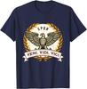 Veni Vidi Vici Julius Caesar Quote Ancient Rome TShirt 100 Cotton ONeck Short Sleeve Summer Casual Mens Tshirt Streetwear