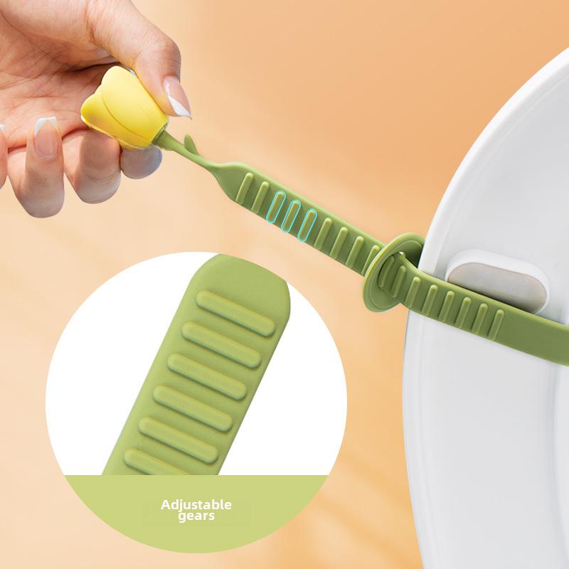 Poignée de levage de couvercle de toilette anti-salissure créative