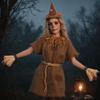 Unisex Scarecrow Bracelets Costume Set, with Headband Pointed Hat And Straw Decorated Bracelets, Halloween Cosplay for Farm Party Accessories Pastoral