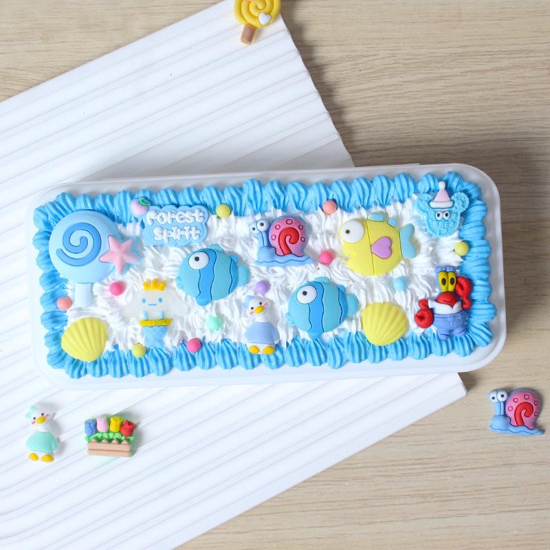 DIY Handgemachtes Cremeleim Stiftebox Set – Kreatives und Niedliches Schüler Schreibwaren Paket