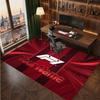 F1 Personalized Crystal Velvet Carpet, Customized Name Text Soft Anti‑Slip Rug for Living Room Bedroom