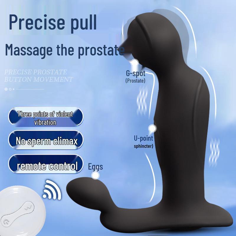 PROMISE MAN Silicone Vibrating Prostate Massager for Men - Adult Anal Plug