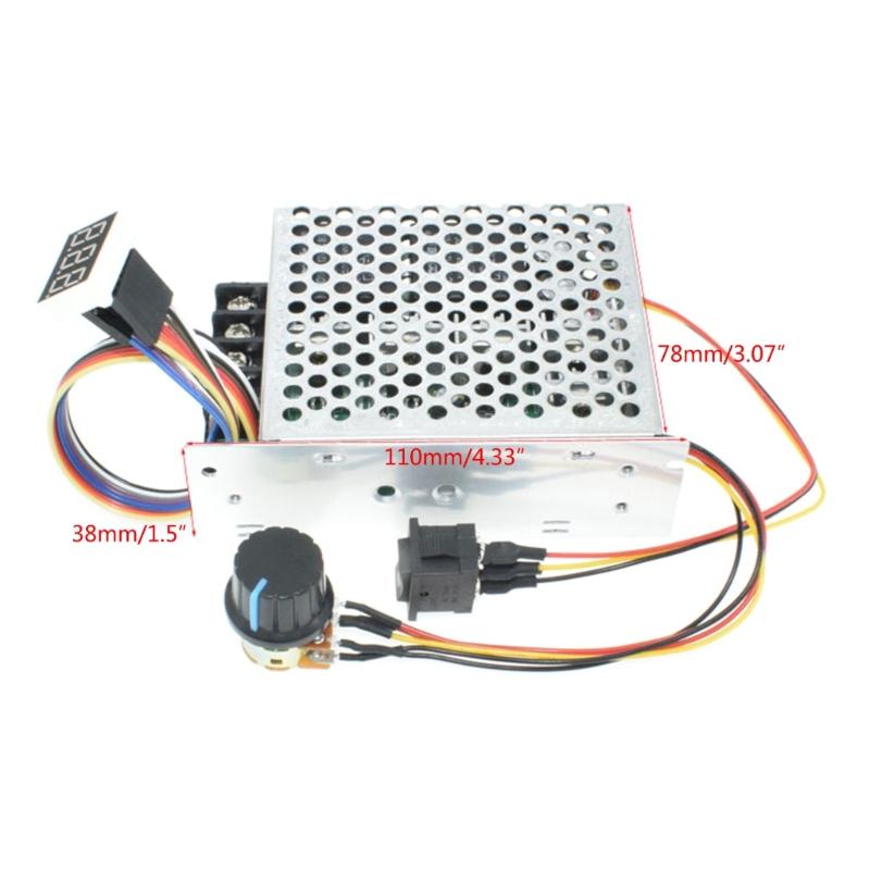 Speed Controller for Brushed Motor LCD Display Motor Regulator Adjustable Motor Controller Conveniently Change Settings
