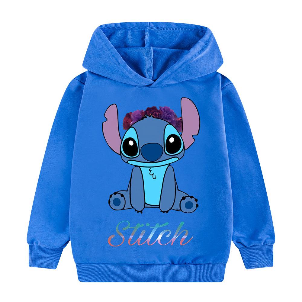 Детский худи с мультяшным принтом Стич B618 170 cm
