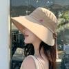Hat Sun Hat Women's Sun Protection UV Protection Face Small Bucket Hat Outdoor Wrap-around Mountaineering Sun Hat
